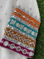 Ethereal Bloom – White Applique Luxury Set