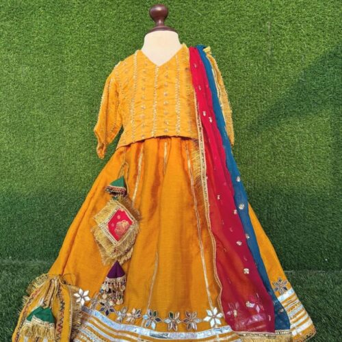 Mustard Gold Lehnga Choli