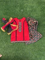 Red and Black Chunri Charm 4pc Set