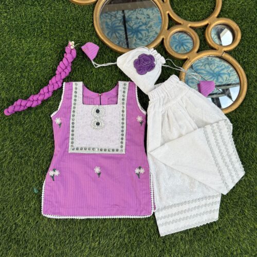 white & purple combo